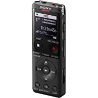 Sony ICD-UX570 - Grabadora de Voz (4 GB Ampliable con SD- micrófono estéreo- led de grabación- Pantalla OLED- Delgada…